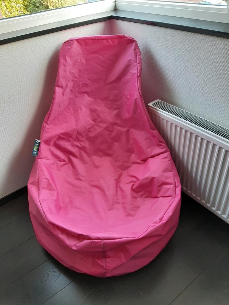 Roze Ploff zitzak, Huis en Inrichting, Zitzakken, Ophalen of Verzenden, Zo goed als nieuw, Roze, Zitzak