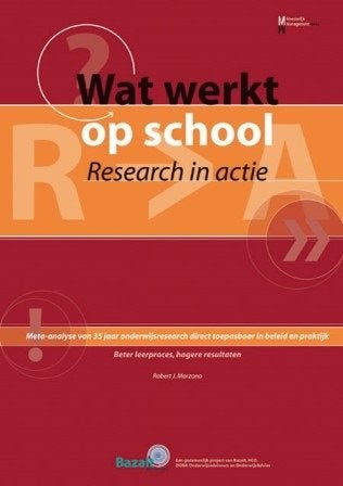 Wat werkt op school, research in actie, Boeken, Marzano, Zo goed als nieuw, Gamma, HBO