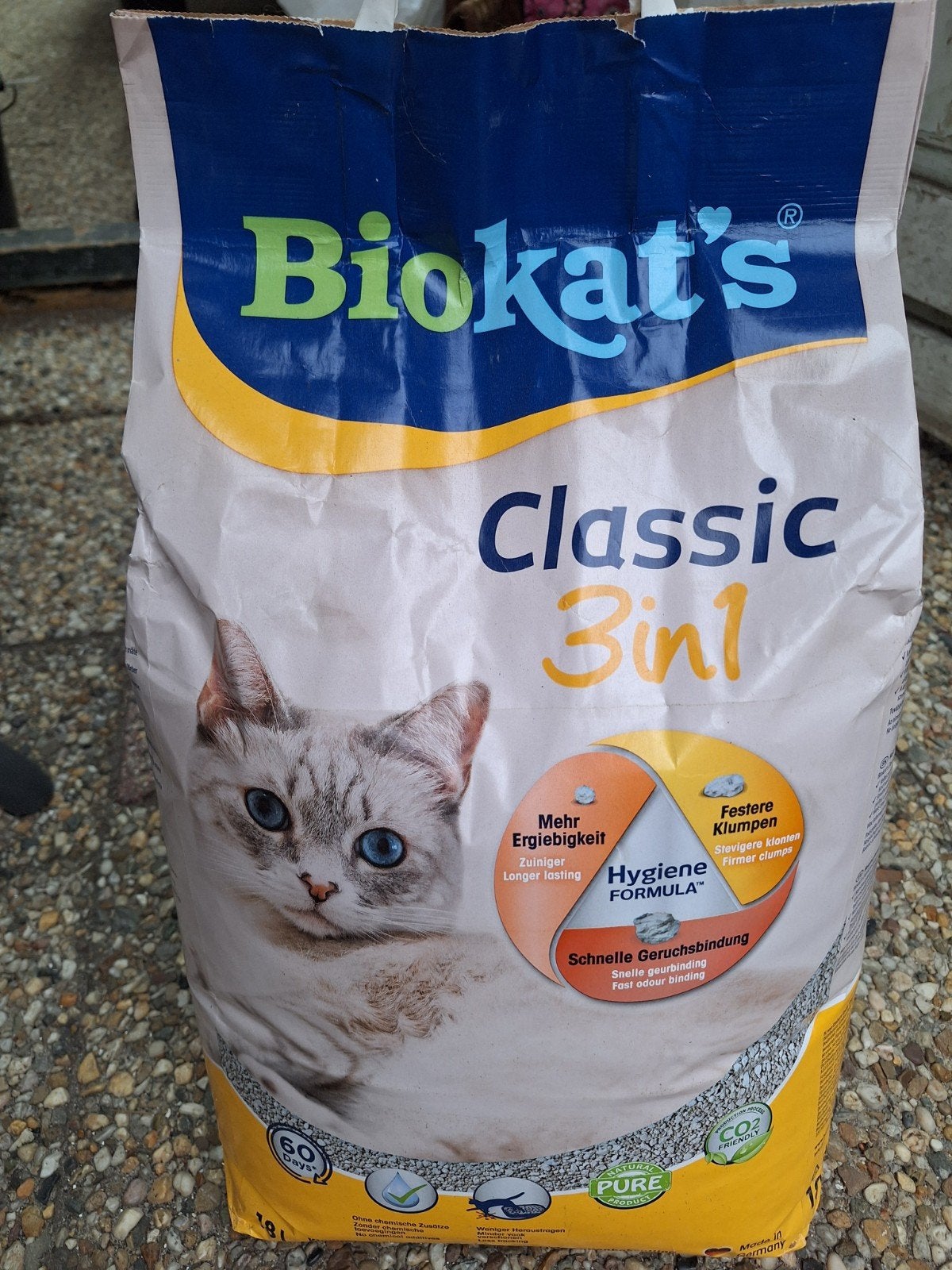 Kattenbak vulling Biokats classic 3 in 1, Ophalen, Nieuw