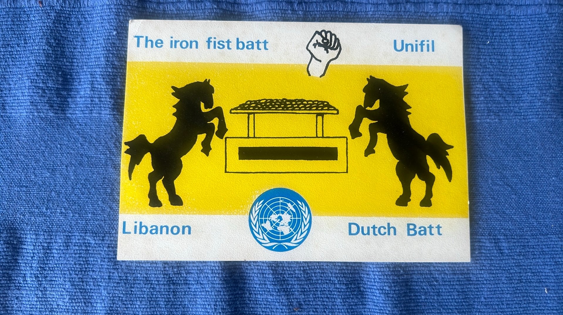 Ned. Ansicht  The Iron first batt Unifil Dutch Bstt.Libanon, Ophalen of Verzenden