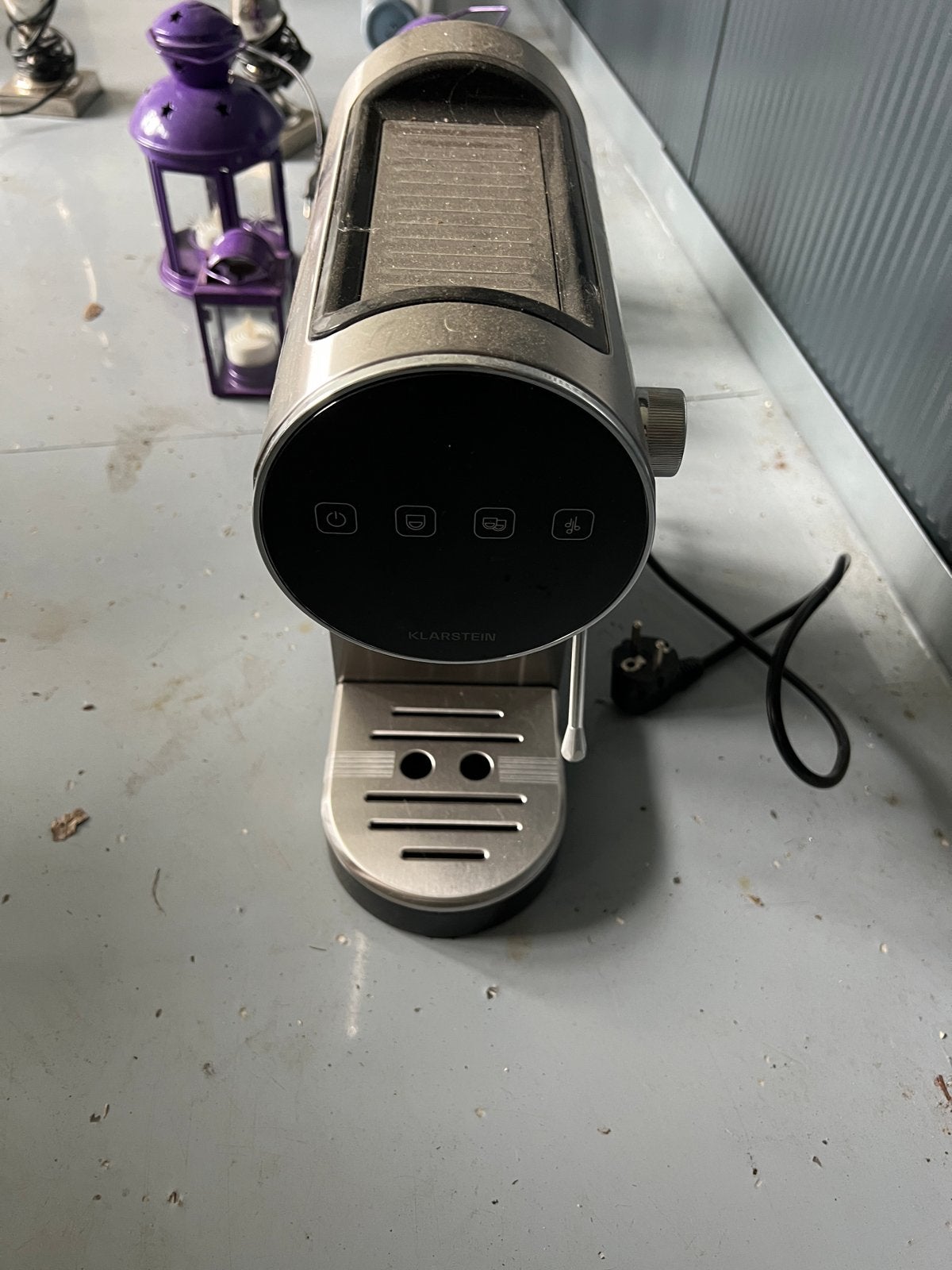 Klarstein Espresso Apparaat - Compact en Stijlvol, Ophalen, Gebruikt, Espresso apparaat, Gemalen koffie