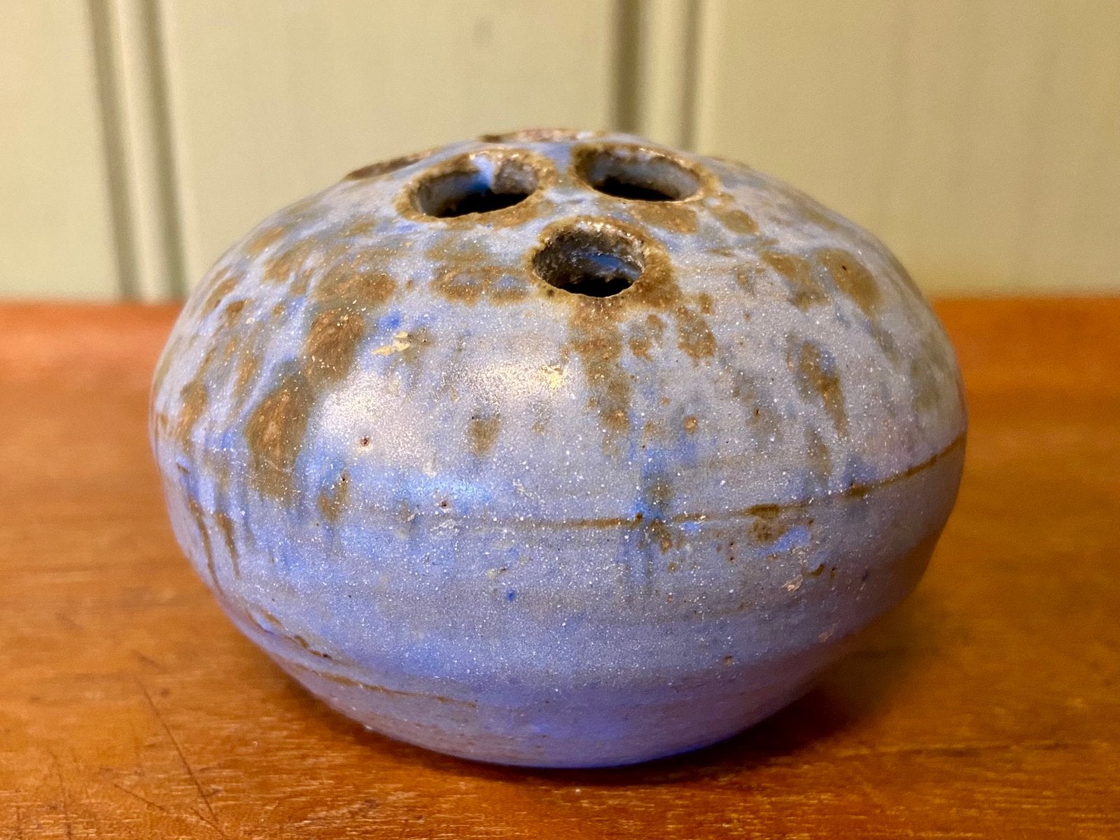 Bloemstekertje keramiek bolletje vintage rozensteker, Ophalen of Verzenden
