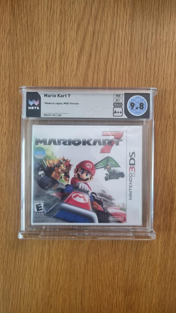 Mario Kart 7 WATA 9.8 A++ Sealed 3DS Y Fold MDE, Spelcomputers en Games, Games | Nintendo 2DS en 3DS, Online, 1 speler, Racen en Vliegen