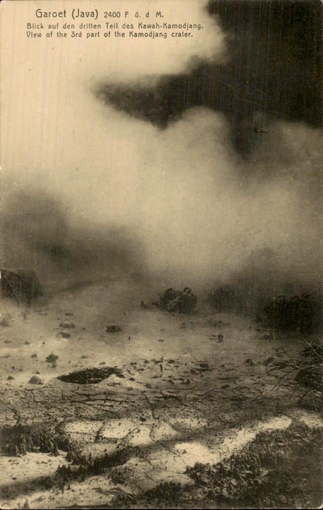 Nederlands Indië Garoet Java Kawah Kamodjang, Ophalen of Verzenden, Voor 1920, Ongelopen, Overijssel