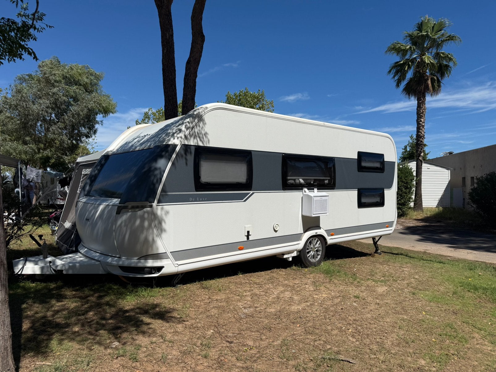2014 Hobby 545 KMFE zeer kompleet, Caravans en Kamperen, Caravans, Rondzit, Hobby, Schokbreker, Particulier