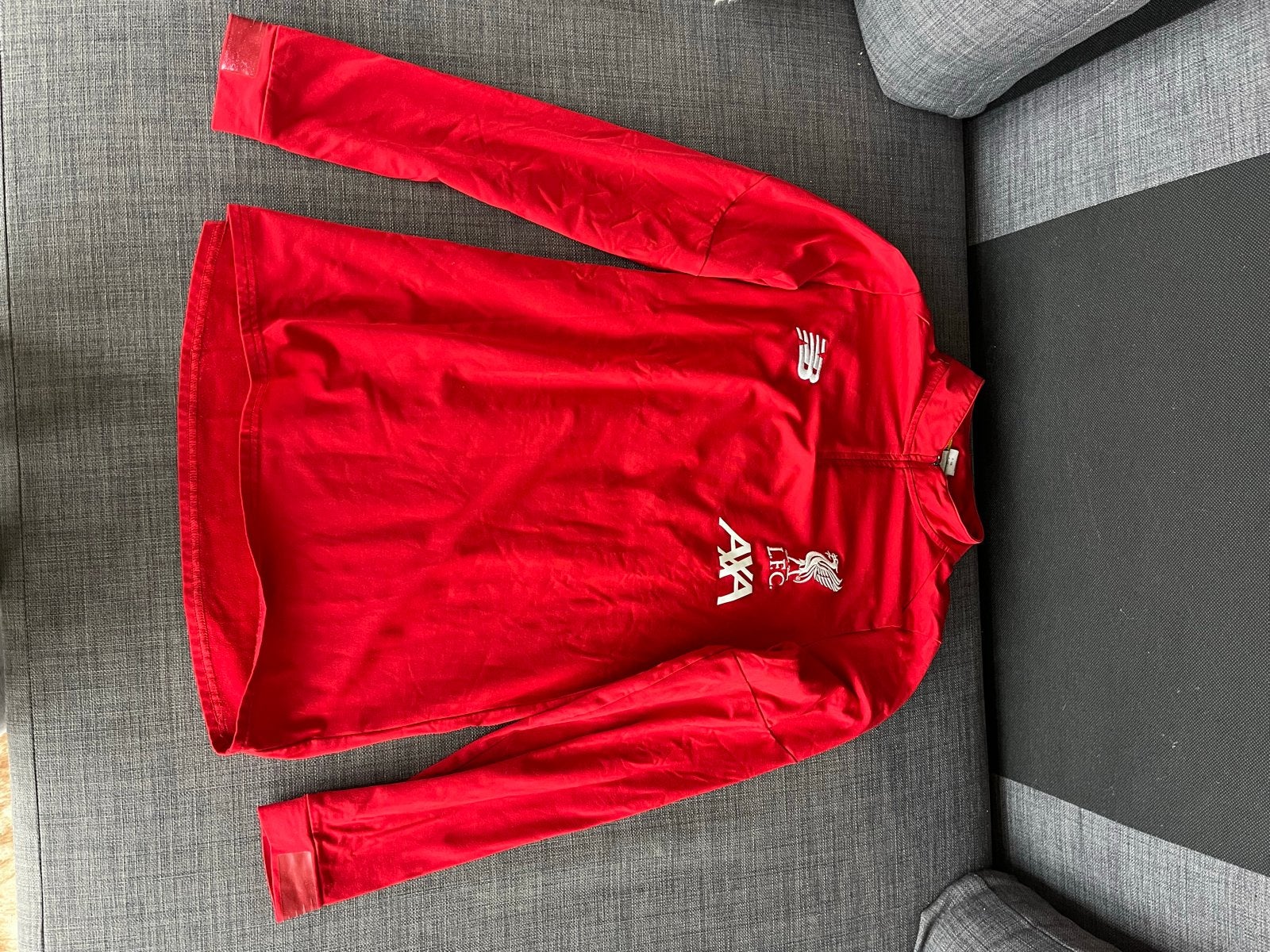 Liverpool FC New Balance trainingstrui rood maat S, Ophalen of Verzenden, Voetbal, Gedragen, Rood
