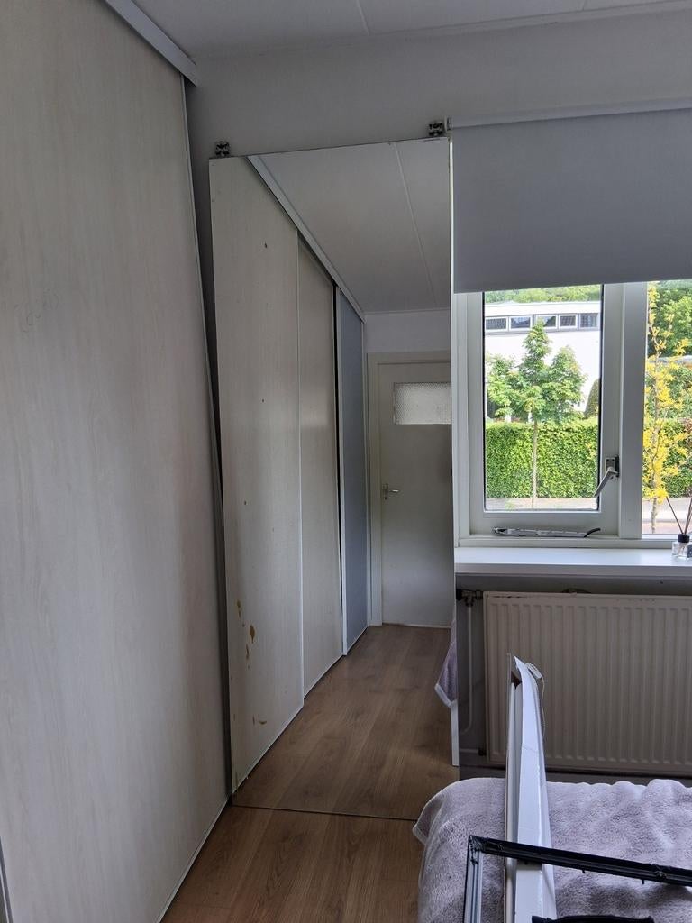 Spiegel schuifdeur voor inloopkast, Ophalen, Gebruikt, 75 tot 100 cm, 150 tot 200 cm