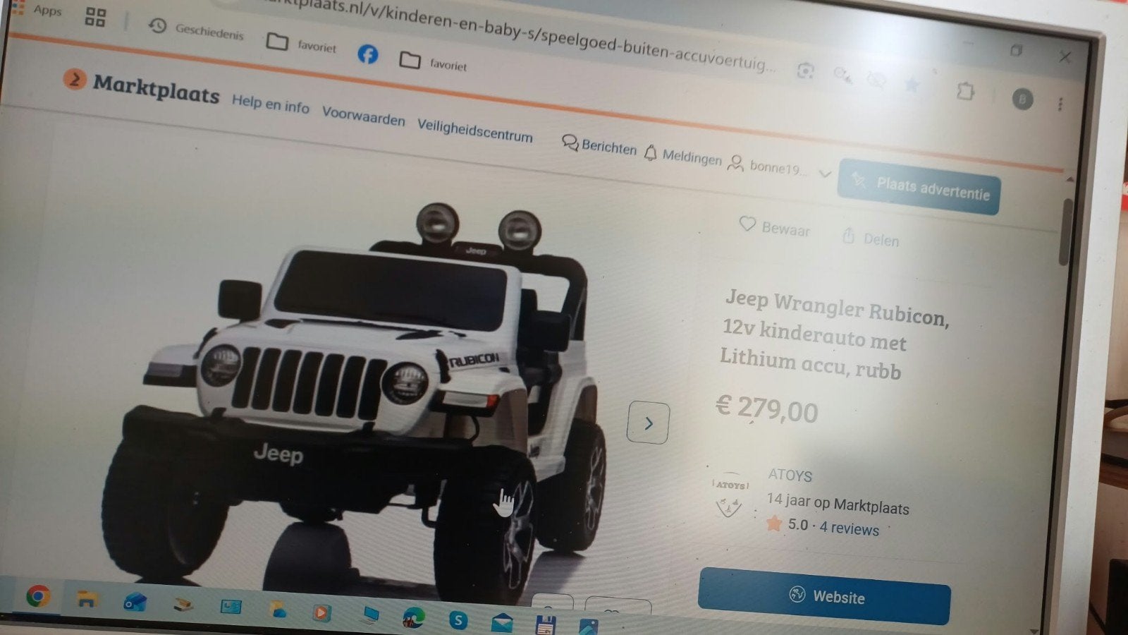 Jeep Wrangler Rubicon 12V Kinderauto met Lithium Accu