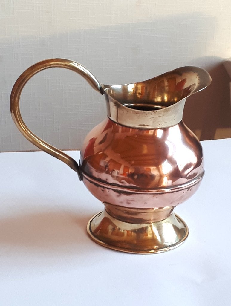 Vintage koperen/messing kannetje van Gerrit Scholten jr., Antiek en Kunst, Ophalen, Koper