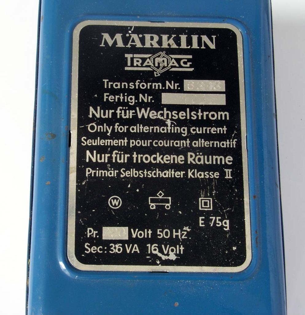 Stransformator Märklin (Tramag), Wisselstroom, Gebruikt, Locomotief, Ophalen of Verzenden