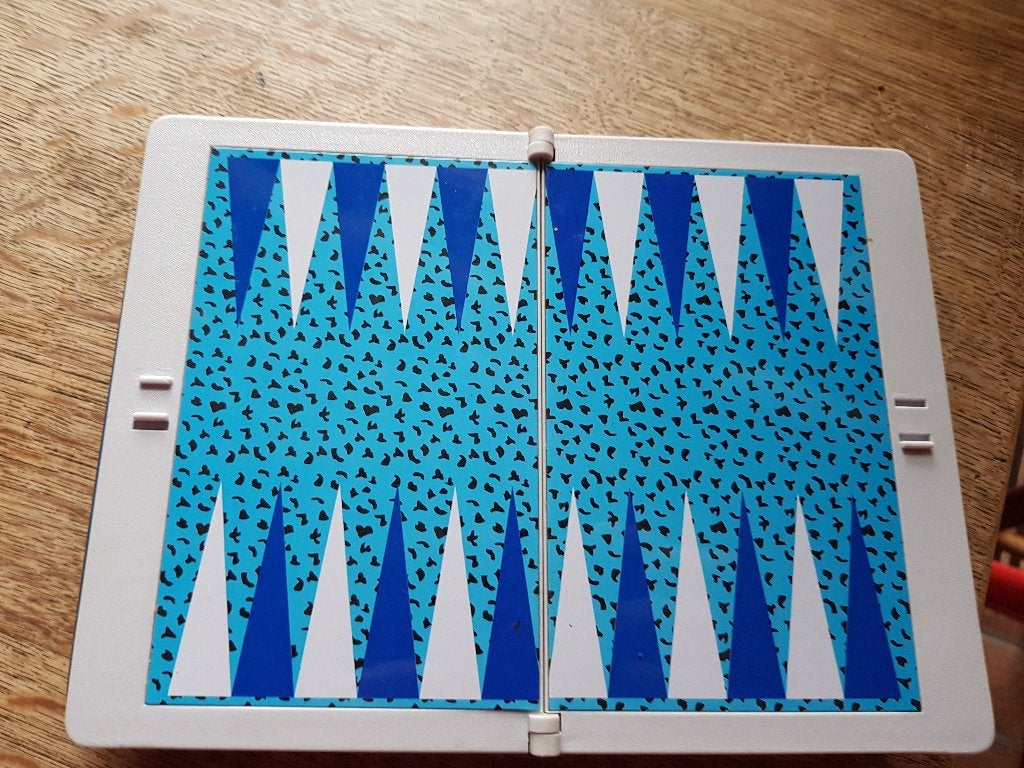 Backgammon spel, Ophalen of Verzenden, Zo goed als nieuw, Reisspel