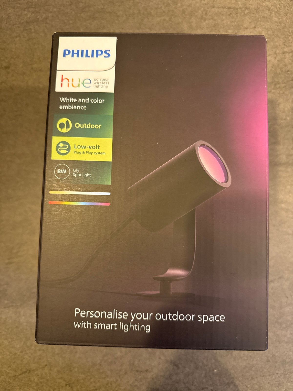 Philips Hue Lily Spot Light - Nieuw en Verzegeld, Metaal, Zwart, Nieuw, Overige fittingen