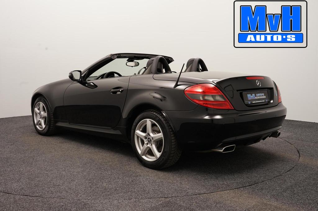 Mercedes SLK-klasse 200 K. Prestige Plus|NEK/STOELVERW|LEER, 13 km/l, Achterwielaandrijving, Gebruikt, Zwart