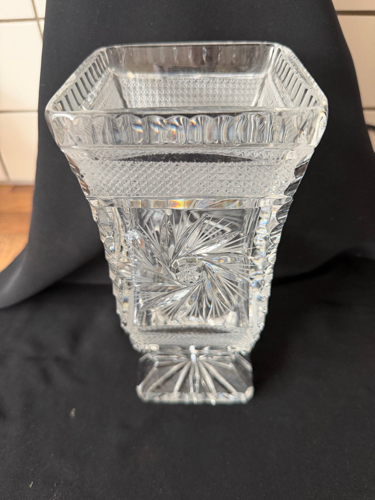 Kristallen vaas, Antiek en Kunst, Antiek | Glas en Kristal, Ophalen of Verzenden