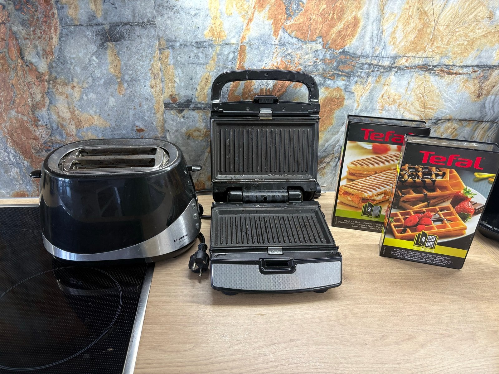 Tefal tosti-ijzer en broodrooster set, Ophalen of Verzenden, Gebruikt