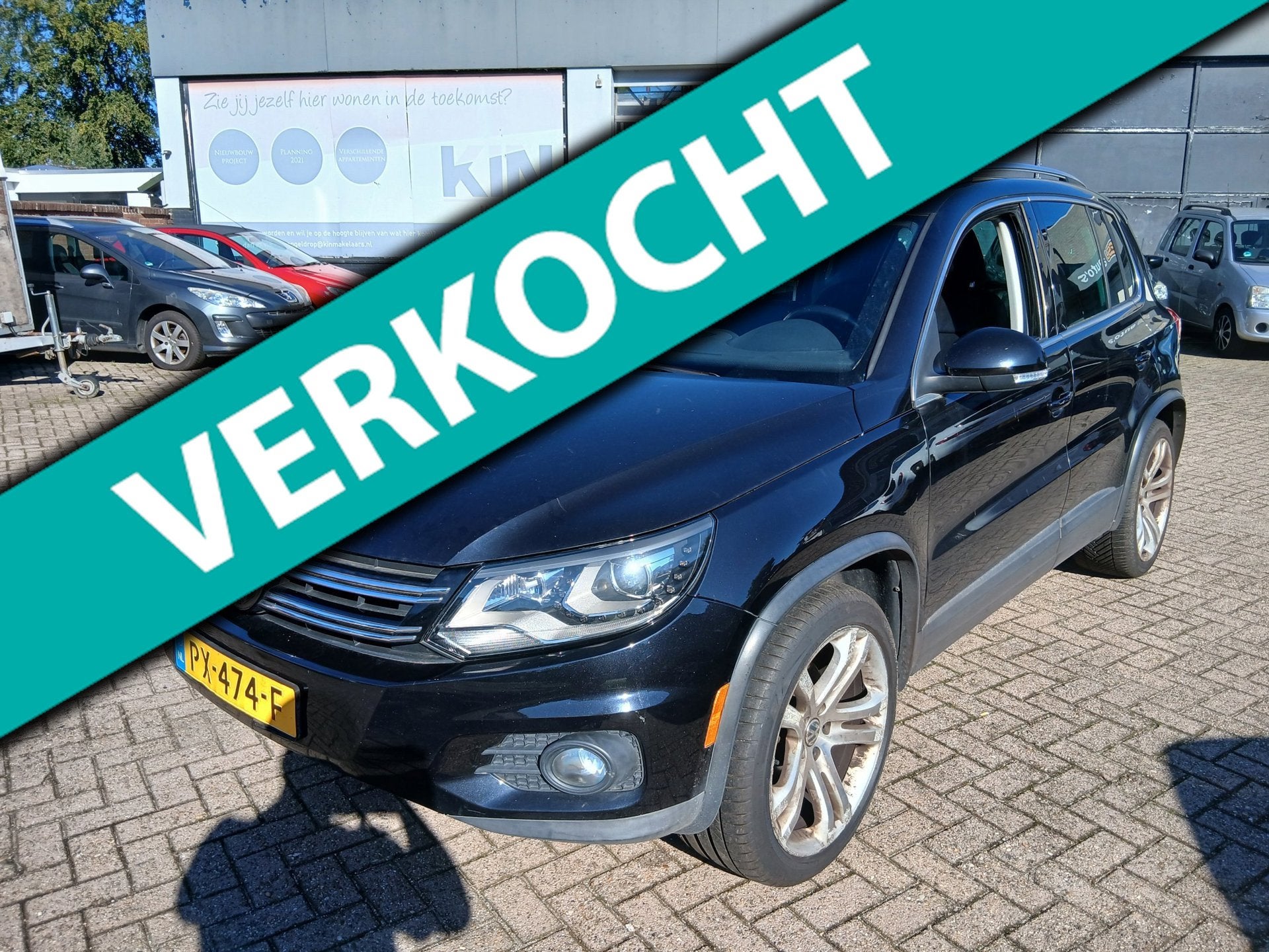 Volkswagen Tiguan 2.0 TSI 4MOTION R-LINE / DSG / LEES TEKST, Automaat, Euro 5, Gebruikt, Zwart
