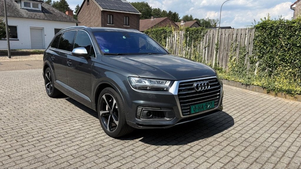 audi Q7 eHybrid s-line, pano, soh 81% een beauty, Automaat, Lichtsensor, 2520 kg, Bedrijf