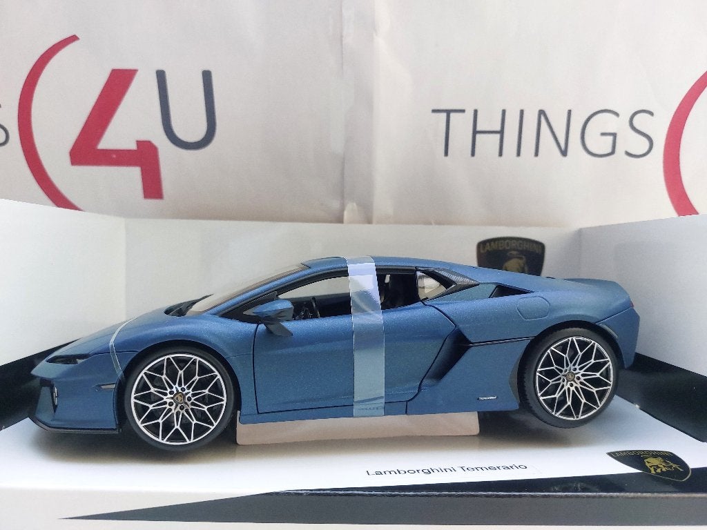 Bburago 1:18 Temerario 2024 blauw nieuw in verpakking, Ophalen of Verzenden, Nieuw, Auto, Bburago