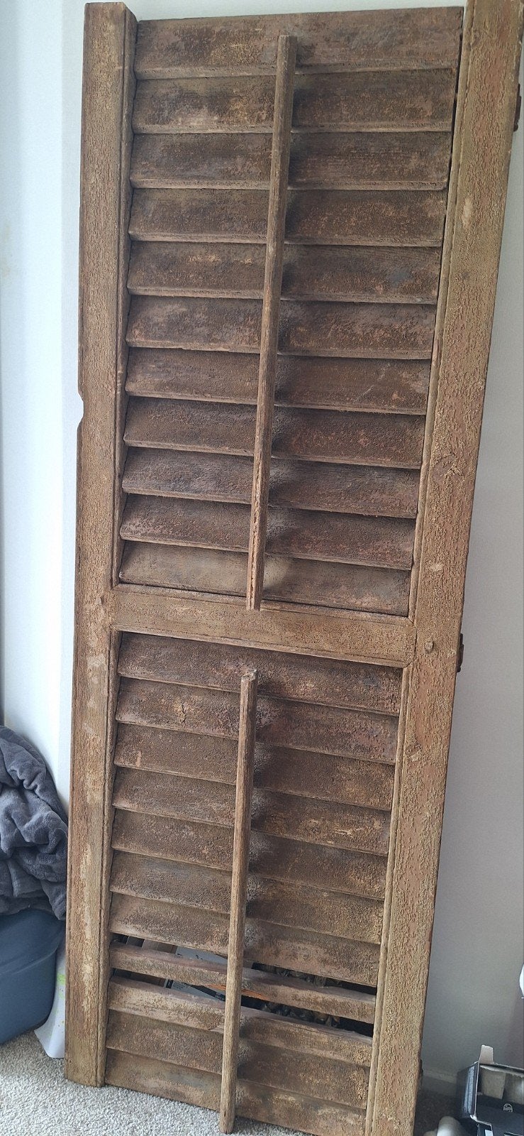 Set van 2 houten luiken, Ophalen, Halfschaduw, Overige soorten, 100 tot 250 cm