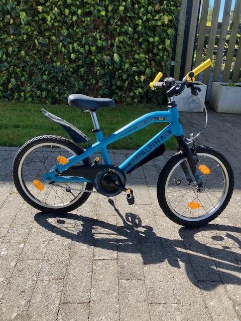 Kinderfiets, oerdegelijke Hollandse Alpina 18 inch, Terugtraprem, 16 tot 20 inch, Alpina, Ophalen of Verzenden