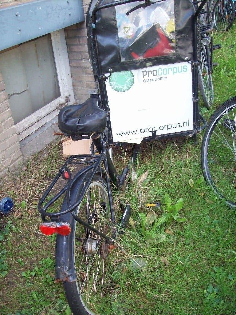 Bakfiets met overkapping  voor regen opknapper, Fietsen en Brommers, Ophalen, Gebruikt, Onbekend