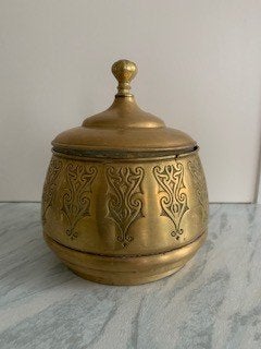 Koper ronde pot met deksel tabakspot Antiek Daalderop, Antiek en Kunst, Antiek | Koper en Brons, Ophalen of Verzenden, Koper