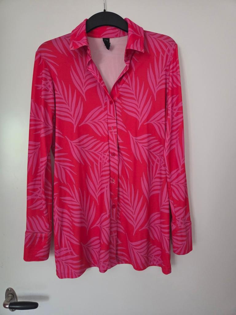 IZ NAIZ Travelstof Blouse mt M, Ophalen of Verzenden, Zo goed als nieuw, Roze, IZ NAIZ