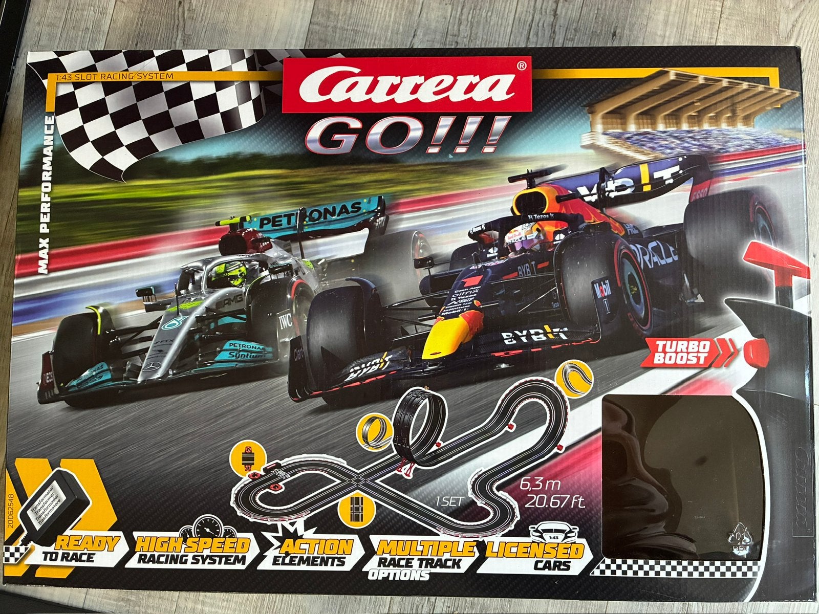 Carrera Go racebaan, Ophalen, Zo goed als nieuw, Elektrisch, Carrera