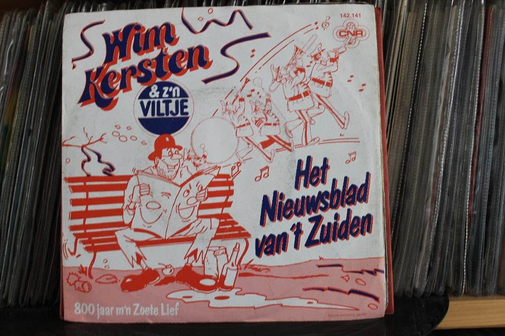 7" Single Wim Kersten & Z'n Viltje – Het Nieuwsblad Van Het, Cd's en Dvd's, Vinyl Singles, Gebruikt, Single, 1980 - 1989, Nederlandstalig