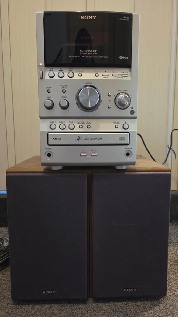 Sony S-Master Micro Hi-Fi Component Systeem met CD-wisselaar, Ophalen of Verzenden, Gebruikt, Speakers, Sony