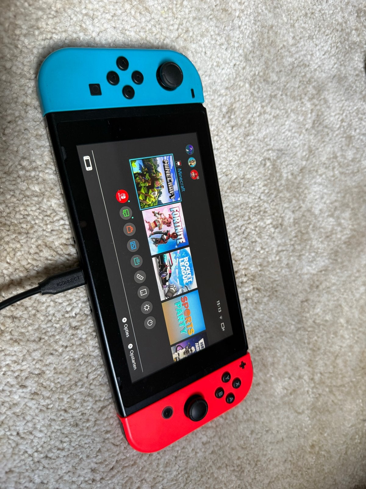 Nintendo Switch met extra controller en games, Met games, Met 2 controllers, Ophalen of Verzenden, Zo goed als nieuw
