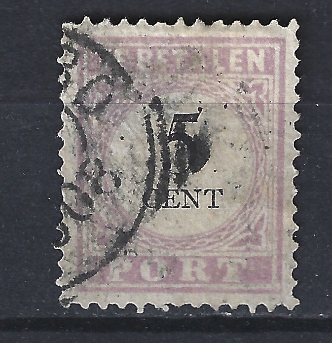 Suriname Port 10 gebruikt 1892 ; Suriname voor 10% CW, Ophalen of Verzenden, Gestempeld