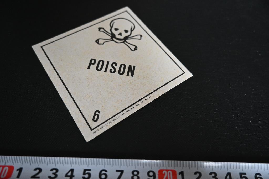 sticker POISON 6, Ophalen, Zo goed als nieuw