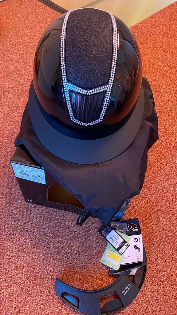 HKM cap Shiny Diamond, Dieren en Toebehoren, Ophalen of Verzenden, Zo goed als nieuw, Rijden