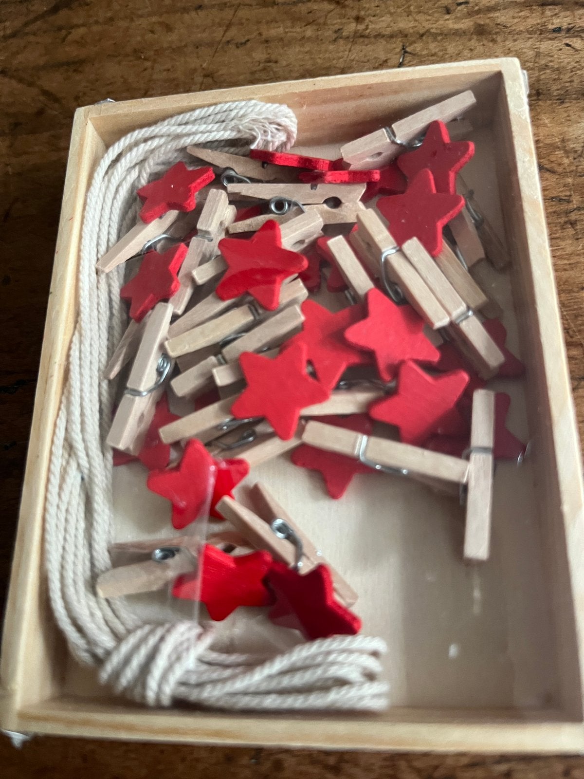 Feestsnoer met knijpertjes (kerst), Ophalen of Verzenden, Zo goed als nieuw