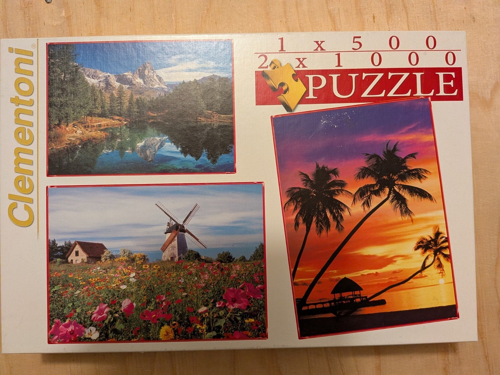 Clementoni Puzzel: 1x500, 2x1000 stukjes - Diverse Scènes, Hobby en Vrije tijd, Ophalen of Verzenden, 500 t/m 1500 stukjes, Gebruikt