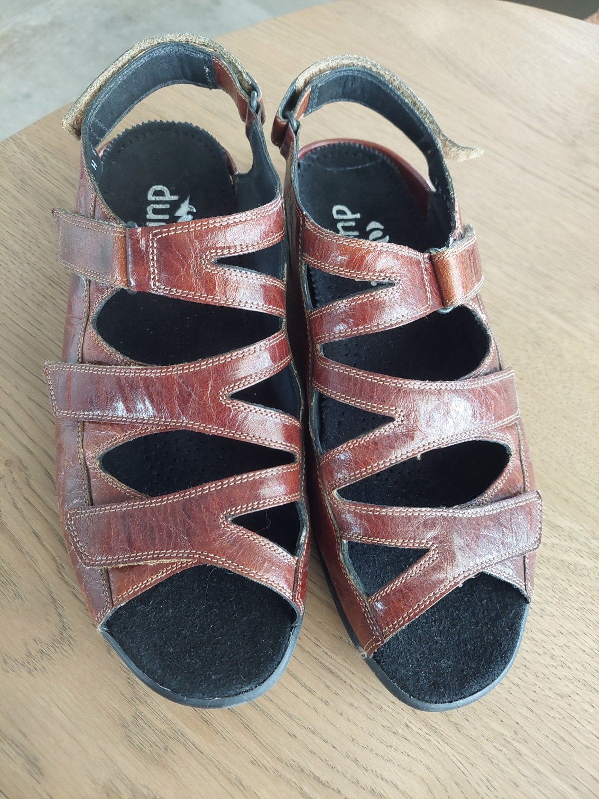 Durea sandalen bruin mt.38,5 / 5,5 H, Kleding | Dames, Schoenen, Verzenden, Zo goed als nieuw, Bruin, Sandalen of Muiltjes
