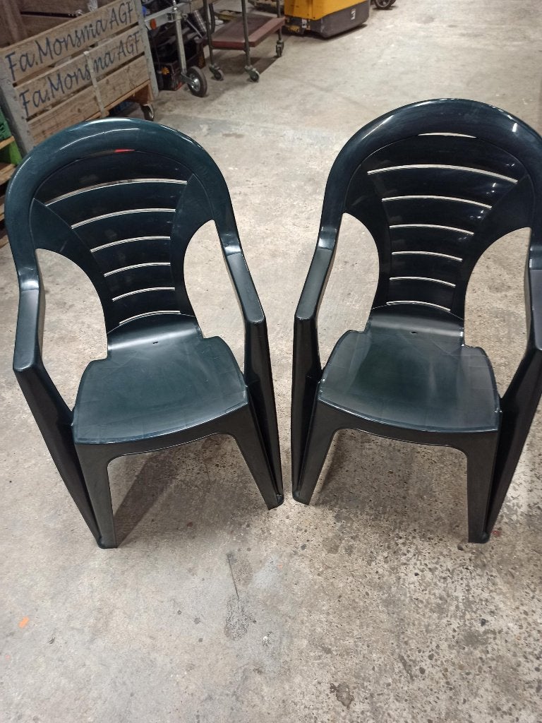 4 Jardin tuinstoelen, Tuin en Terras, Tuinstoelen, Ophalen, Gebruikt, Kunststof, Stapelbaar