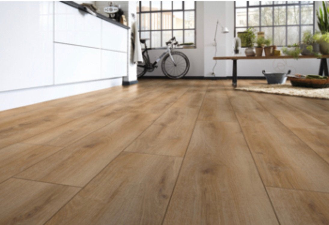GAMMA laminaat Signature Extra natuurlijk wit eiken, Doe-het-zelf en Verbouw, Ophalen, 50 tot 150 cm, Zo goed als nieuw, 10 m² of meer
