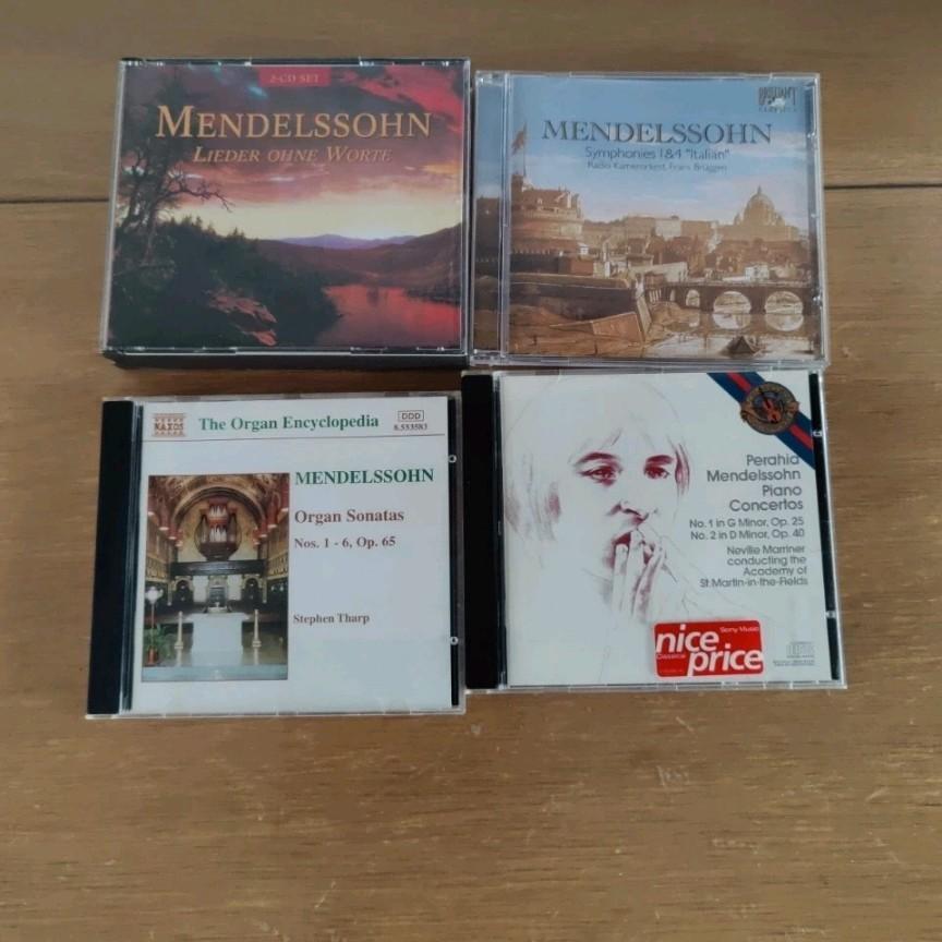 Mendelssohn CD collectie - 4 klassieke albums, Cd's en Dvd's, Cd's | Klassiek, Gebruikt, Boxset, Ophalen of Verzenden, Romantiek