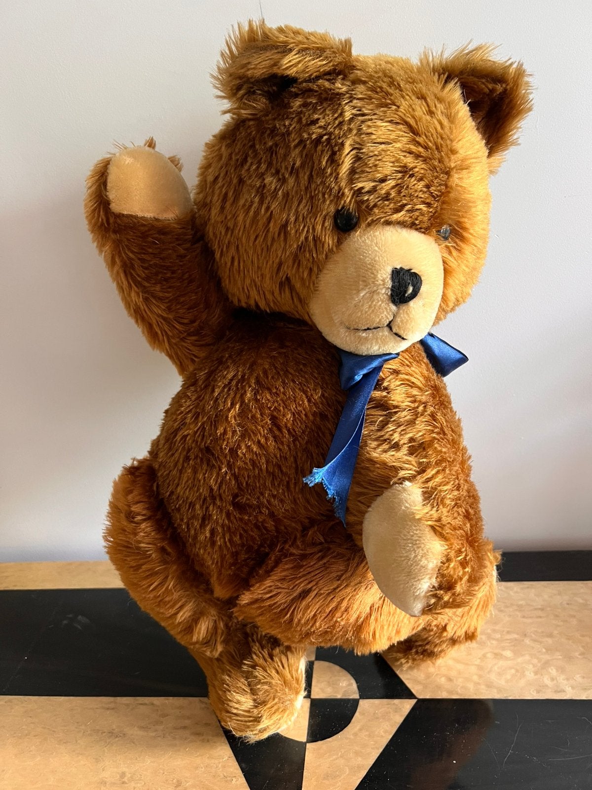 Vintage XL teddybeer, Verzamelen, Beren en Cherished Teddies, Ophalen of Verzenden, Zo goed als nieuw, Stoffen beer, Overige merken