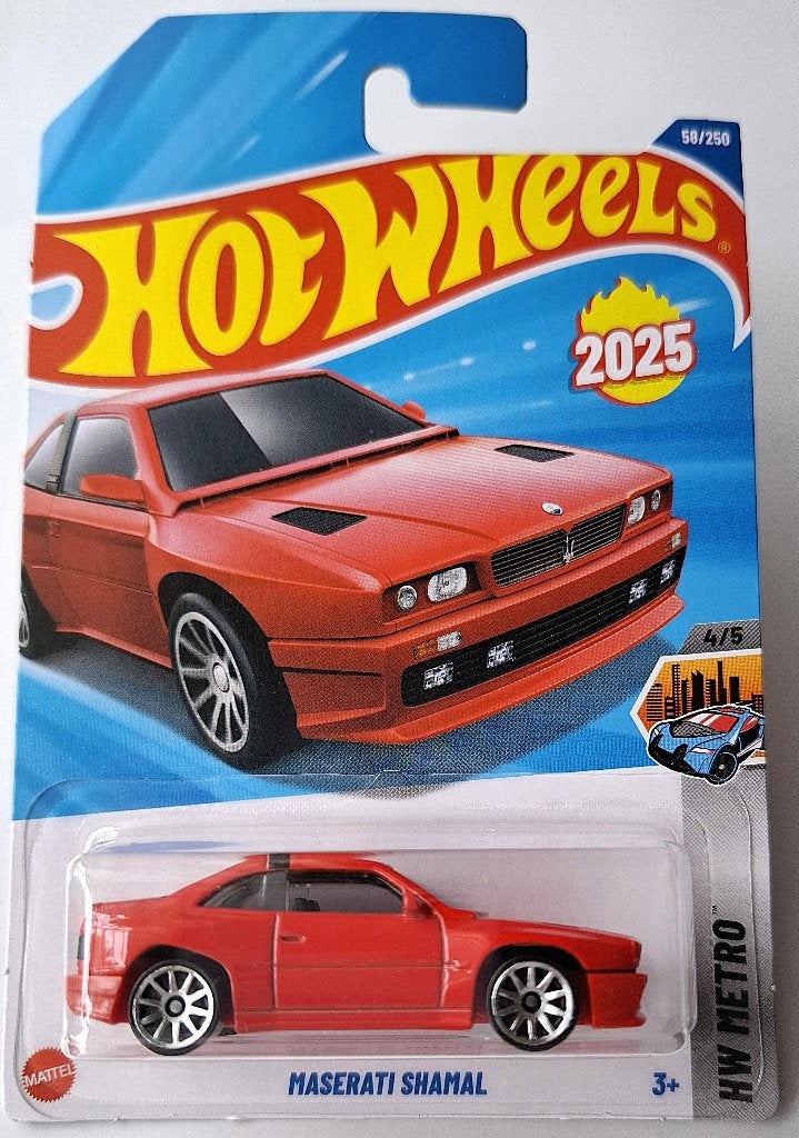 Hot Wheels Maserati Shamal, Long card (International), Ophalen, Nieuw, Auto