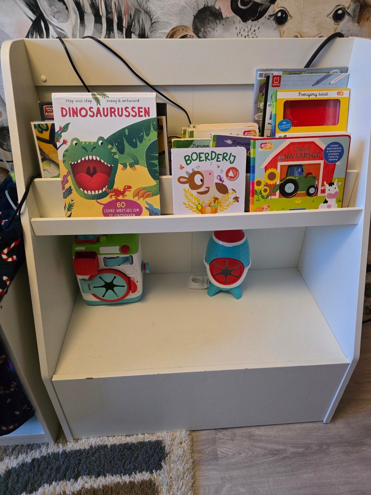 Ikea Bergig Boekenkast Kinderen met Lade - Wit, Ophalen, Zo goed als nieuw, 25 tot 50 cm, 50 tot 100 cm