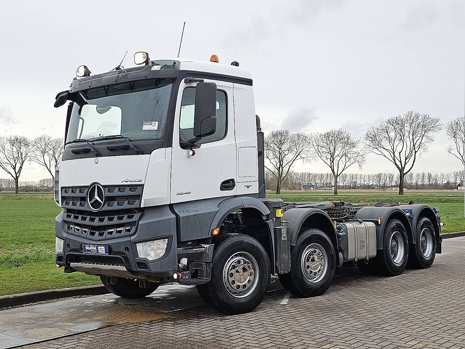 MERCEDES-BENZ AROCS 3248 8x4 full steel, Automaat, Euro 6, Wit, Mercedes-Benz