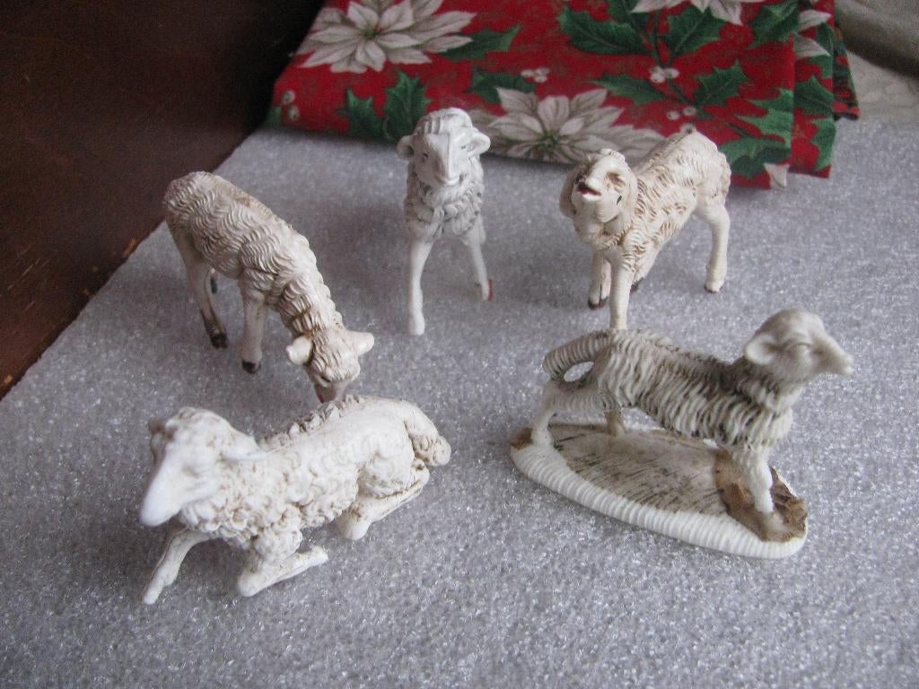 Set van 5 X Schaap / Lam - Kunststof, Verzenden