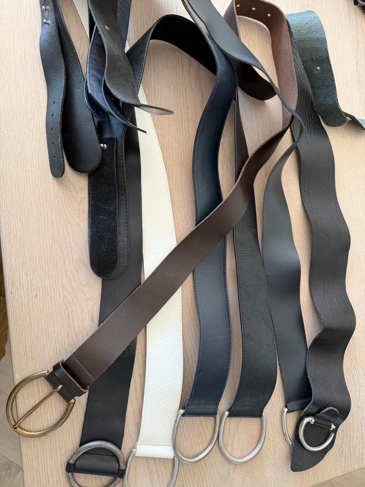 Diverse leren riemen - Verschillende kleuren en maten, Kleding | Dames, Riemen en Ceinturen, Ophalen, 80 tot 90 cm, Echt leder