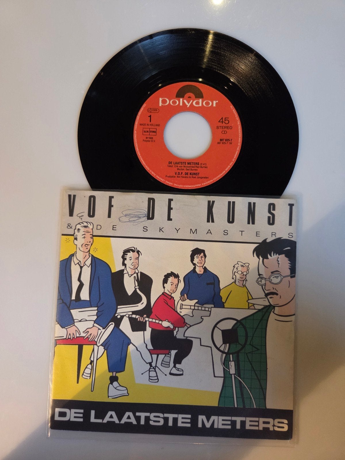 VOF de Kunst & de Skymasters - De laatste meters, Ophalen of Verzenden, Gebruikt, 7 inch, Nederlandstalig