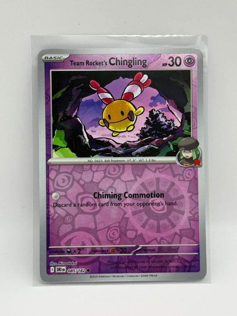 Team Rocket's Chingling [RH] #85 Pokemon Destined Rivals, Verzenden, Zo goed als nieuw