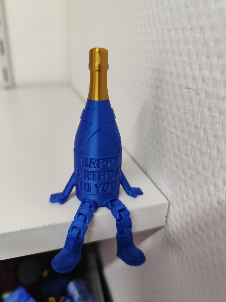 3D Happy Birthday flesje - Diverse kleuren, Hobby en Vrije tijd, Knutselen, Nieuw, Knutselwerk, Handgemaakt, Overige merken, Kunststof