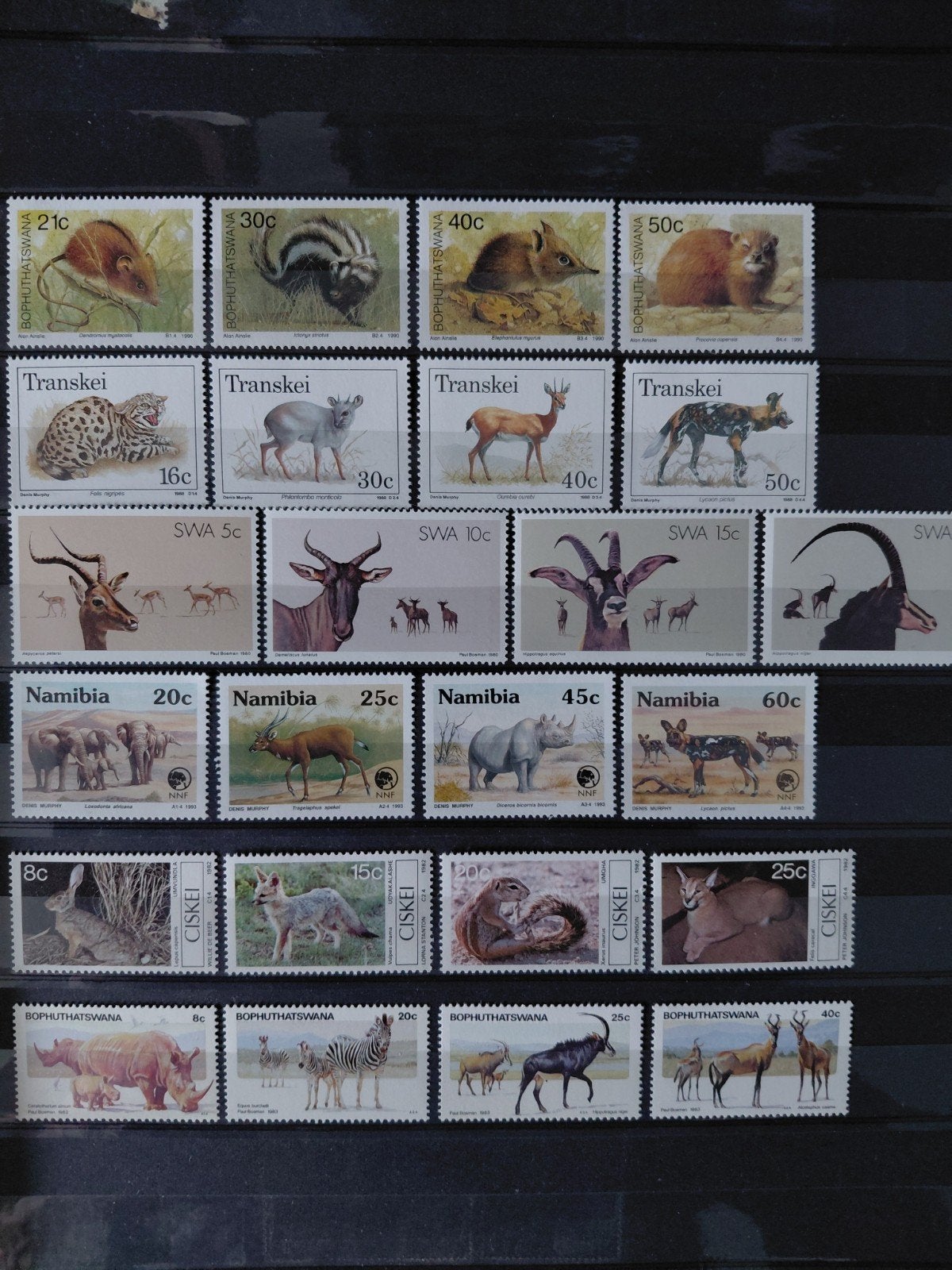 Afrika kleine fauna postfris 6 series, Verzenden, Zuid-Afrika, Postfris
